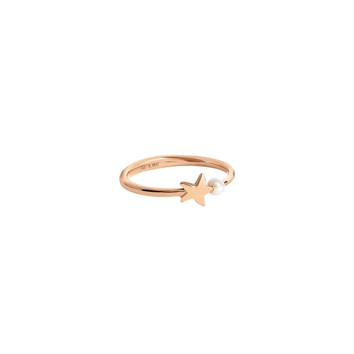 Stellina rose gold & crystal beads Ring - Rose Gold