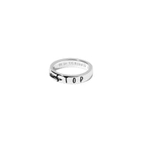 Stop te.loscrivoio sterling silver Ring - Silver