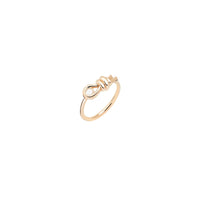 Nodo rose gold & diamond Ring - Rose Gold