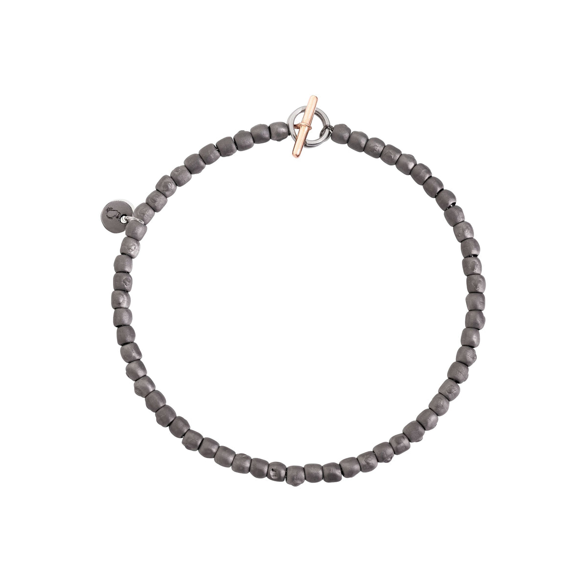 Mini granelli rose gold & titanium Bracelet - Rose Gold & Titanium