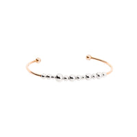Bollicine rose gold & silver Cuff bracelet - Rose Gold & Silver
