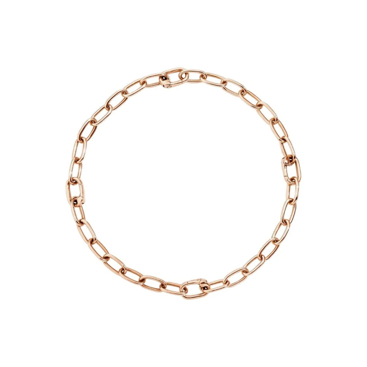 Essentials yellow gold plated rose gold Bracelet - Silver