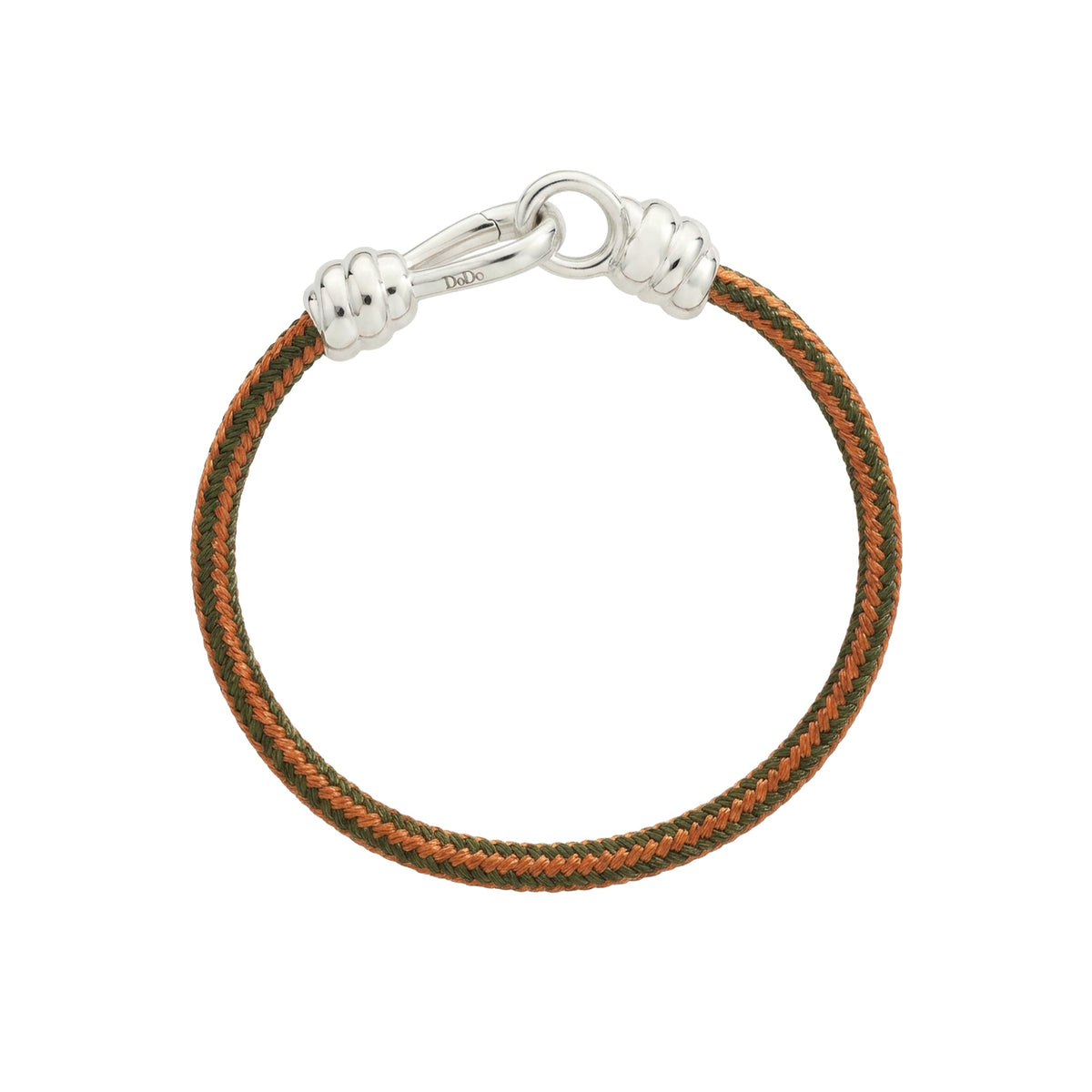 Nodo silver & orange Bracelet - Silver