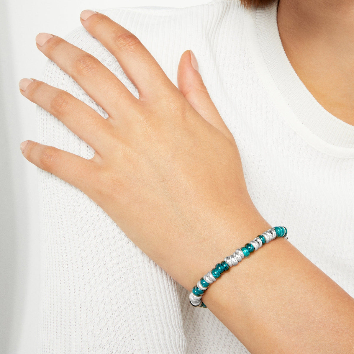 Rondelle silver Bracelet - Silver