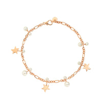 Stellina rose gold & crystal beads Bracelet - Rose Gold