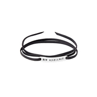 Sentimentale te.loscrivoio sterling silver Bracelet - Silver & Black