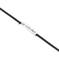 Sentimentale te.loscrivoio sterling silver Bracelet - Silver & Black