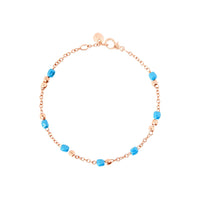 Granelli rose gold & turquoise ceramic Bracelet - Rose Gold