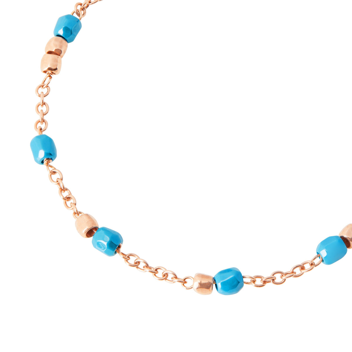 Granelli rose gold & turquoise ceramic Bracelet - Rose Gold