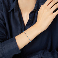 Granelli rose gold & turquoise ceramic Bracelet - Rose Gold