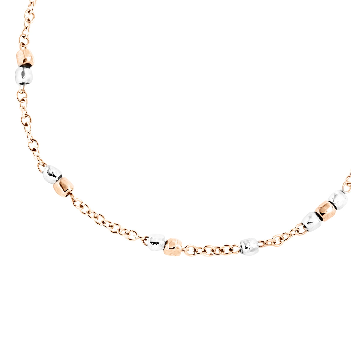 Granelli rose gold & silver Bracelet - Rose Gold & Silver