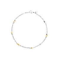 Mini granelli yellow gold & silver Bracelet - Yellow Gold & Silver