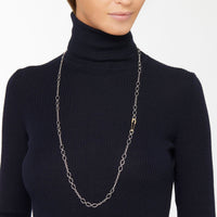 Pin yellow gold Necklace & Essentials silver Chain - Yellow Gold & Silver