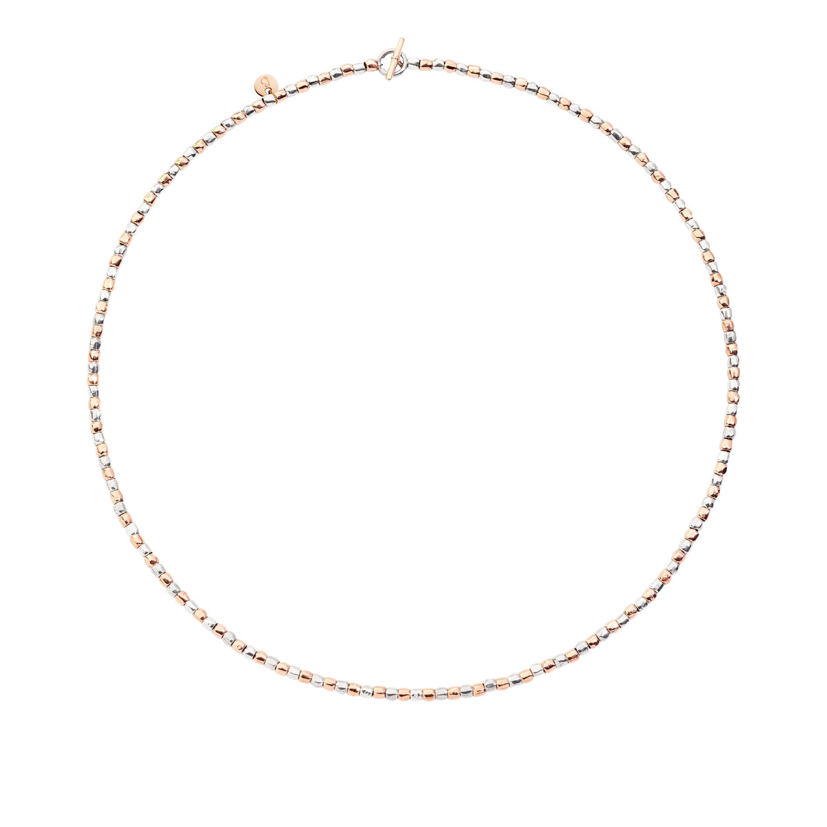 Mini granelli rose gold & silver Necklace - Rose Gold & Silver