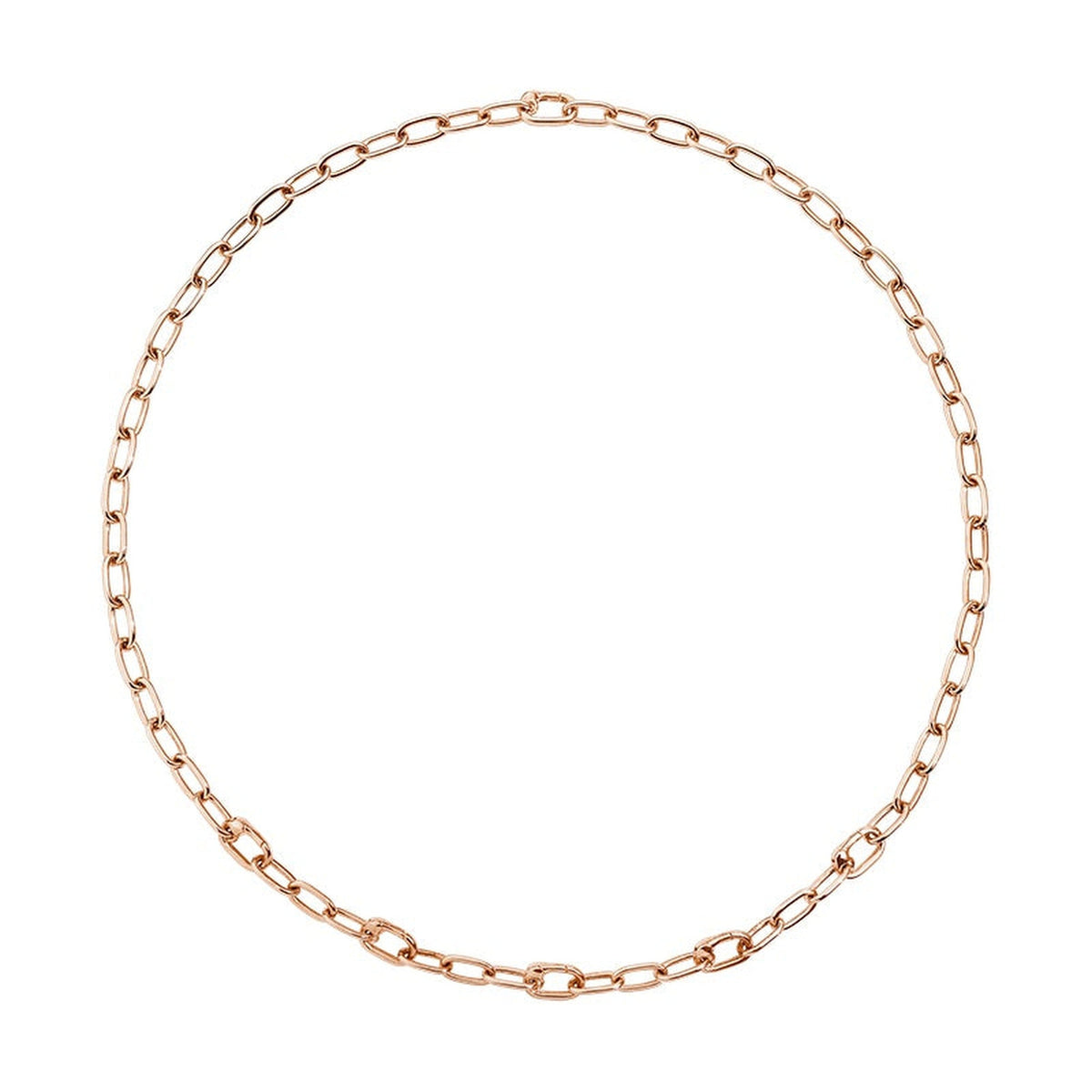 Essentials yellow gold plated rose gold Necklace - Silver