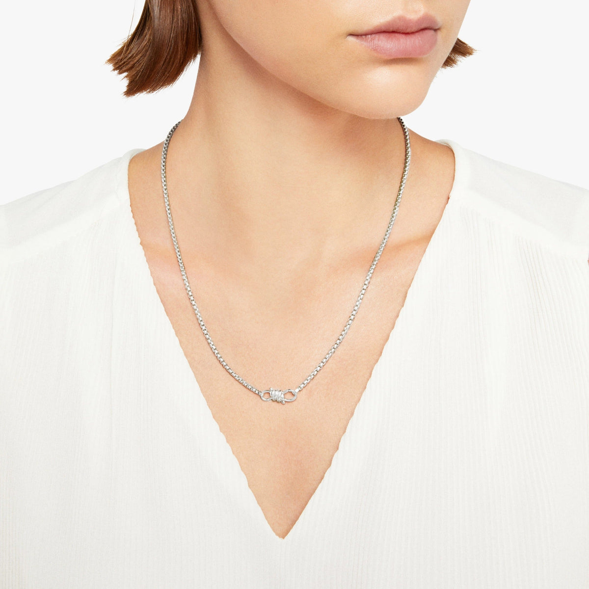 Nodo silver Necklace - Silver