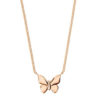 Butterfly rose gold Necklace - Rose Gold