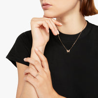 Butterfly rose gold Necklace - Rose Gold