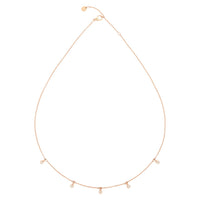 Essentials rose gold & diamonds Necklace - Rose Gold