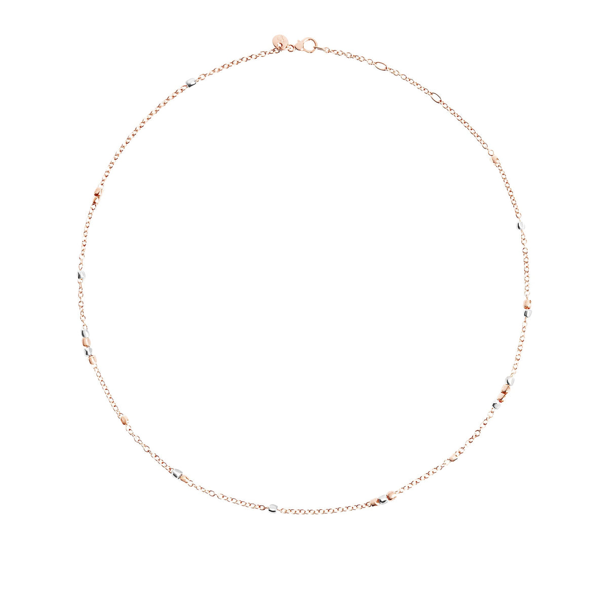 Granelli rose gold & silver Necklace - Rose Gold & Silver