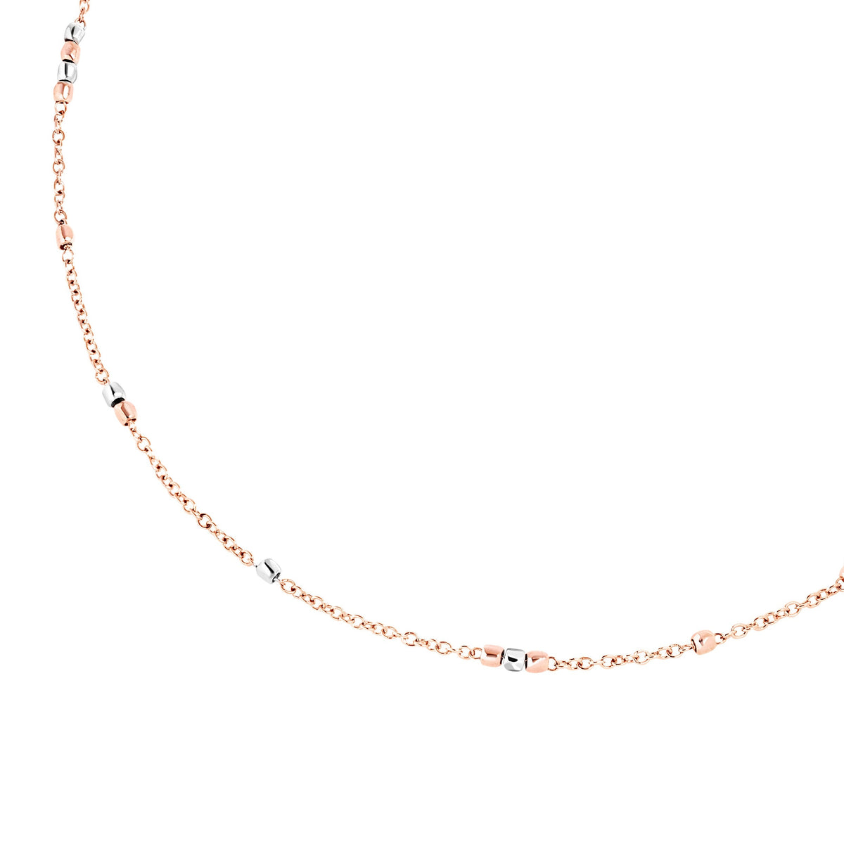Granelli rose gold & silver Necklace - Rose Gold & Silver