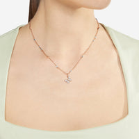 Granelli rose gold & silver Necklace - Rose Gold & Silver