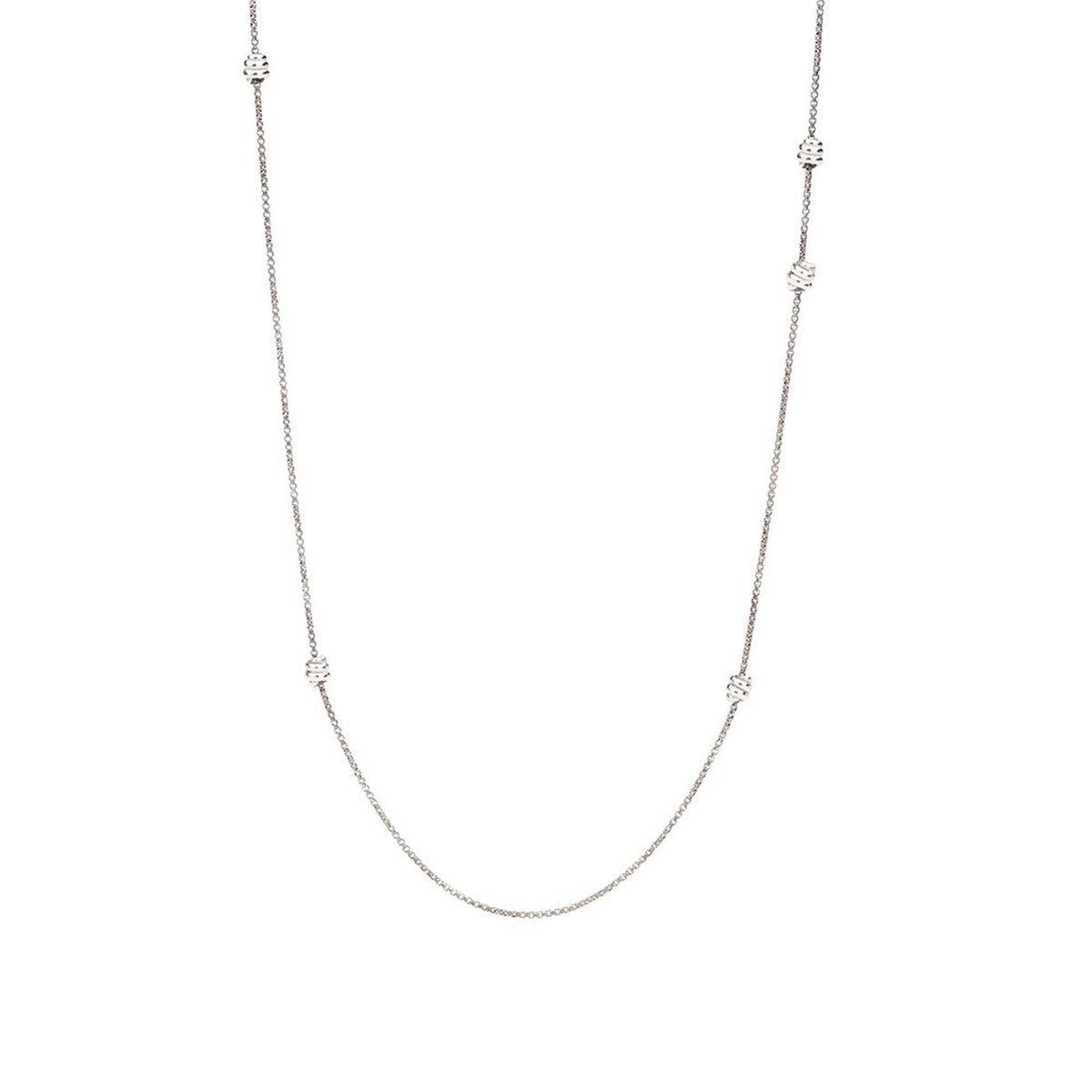 Nodo sterling silver Sautoir - Silver