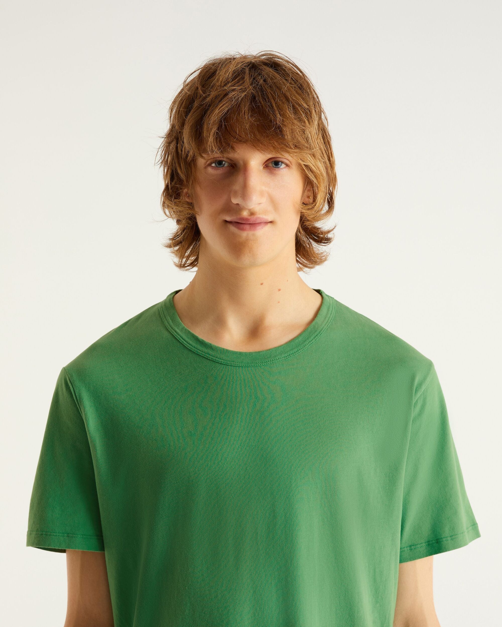 T-shirt à col rond et manches courtes - Olive Green
