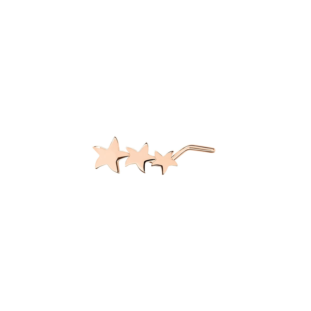 Crawler star rose gold Stud Half-pair Earring - Rose Gold