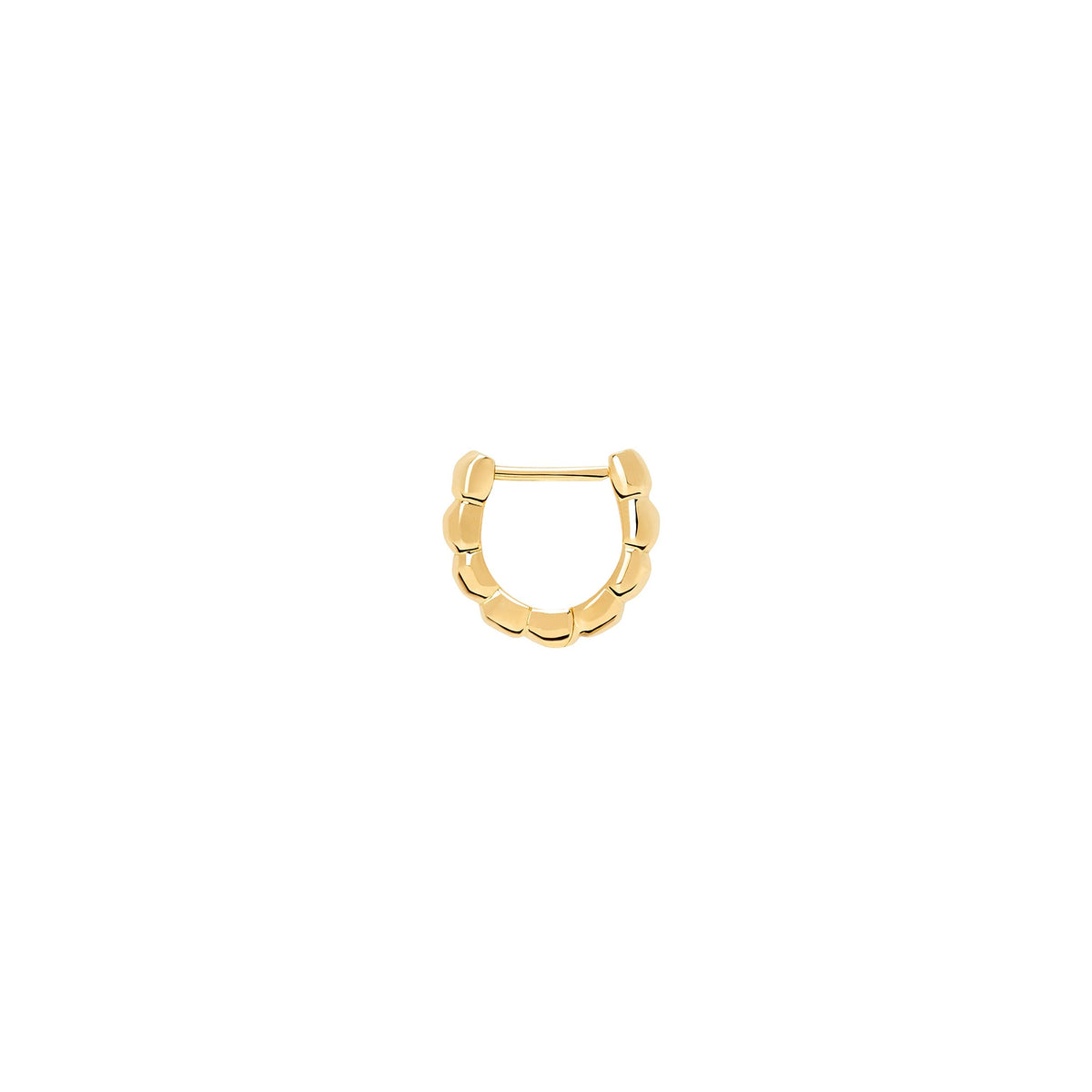 Granelli yellow gold Half-pair Earring - Yellow Gold
