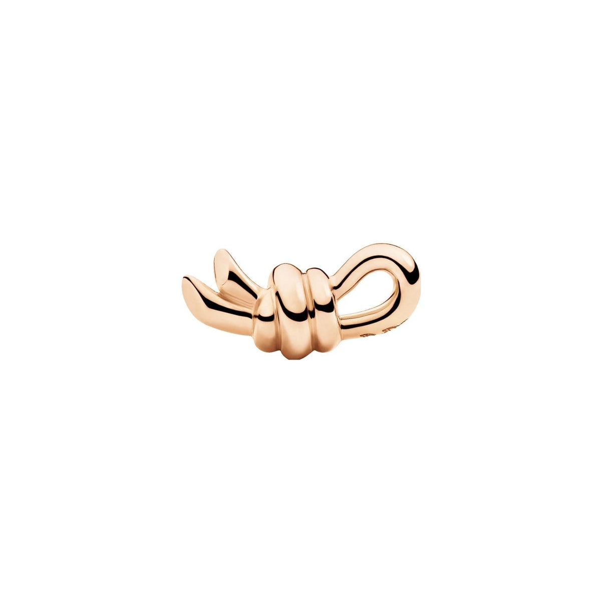 Nodo rose gold Stud Half-pair right Earring - Rose Gold