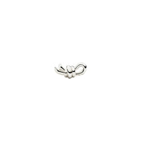 Nodo sterling silver stud Half-pair right Earring - Silver