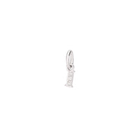 Precious letter I white gold & diamonds Charm - White Gold