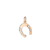 Horseshoe rose gold Charm - Rose Gold