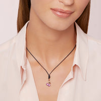 Cherry rose gold & rubies Charm - Rose Gold