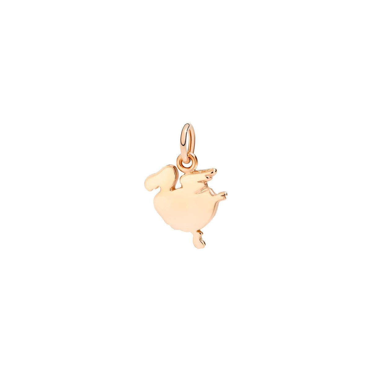 Flying dodo rose gold Charm - Rose Gold
