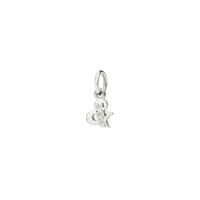 Precious letter & white gold & diamonds Charm - White Gold