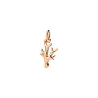 Coral rose gold Charm - Rose Gold