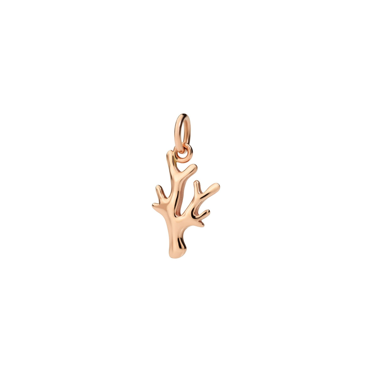 Coral rose gold Charm - Rose Gold