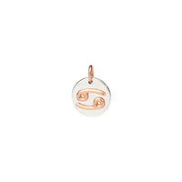 Cancer rose gold & silver Charm - Rose Gold & Silver