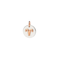 Aries rose gold & silver Charm - Rose Gold & Silver