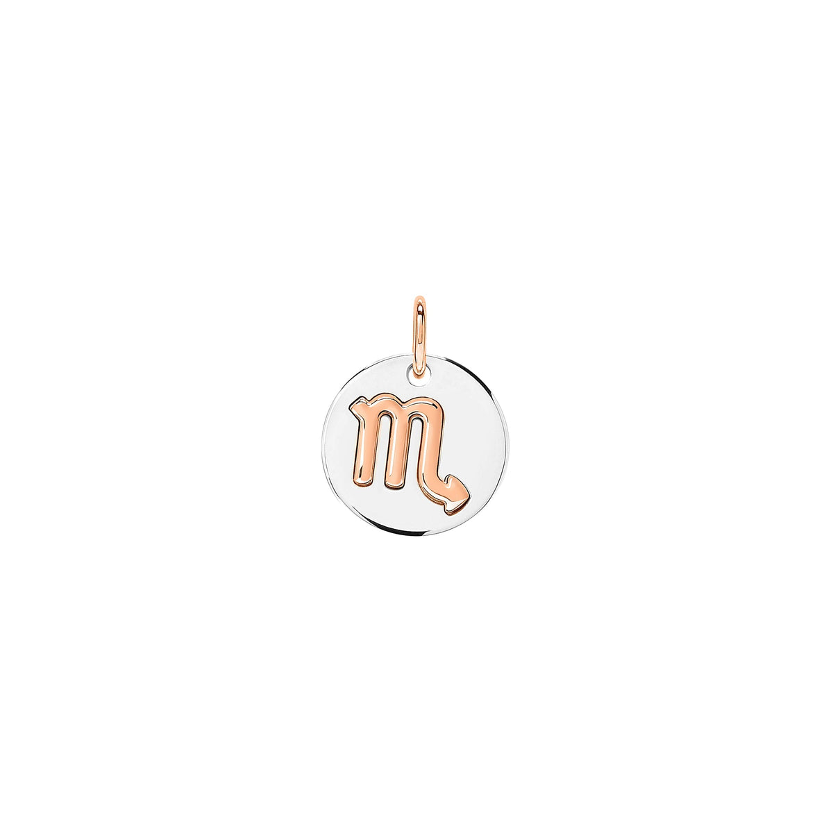 Scorpio rose gold & silver Charm - Rose Gold & Silver