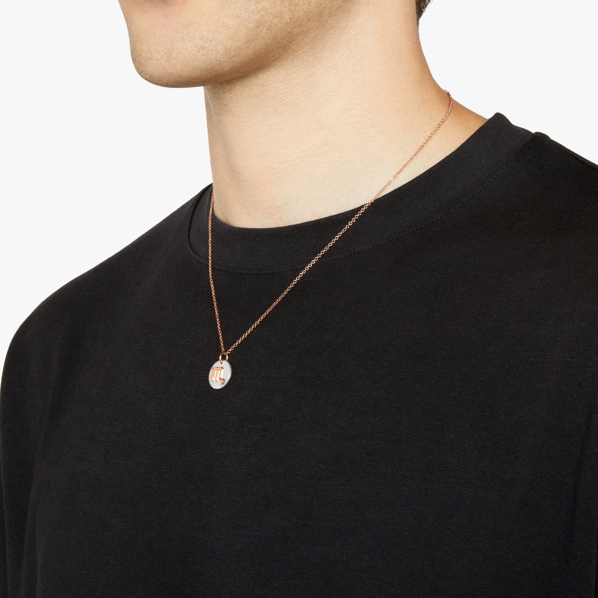Scorpio rose gold & silver Charm - Rose Gold & Silver