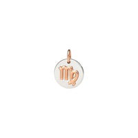 Virgo rose gold & silver Charm - Rose Gold & Silver