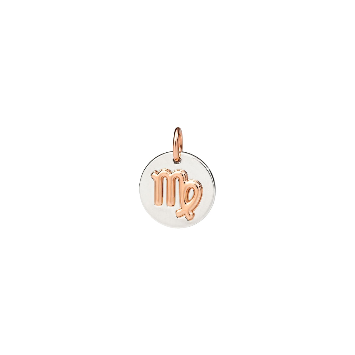 Virgo rose gold & silver Charm - Rose Gold & Silver