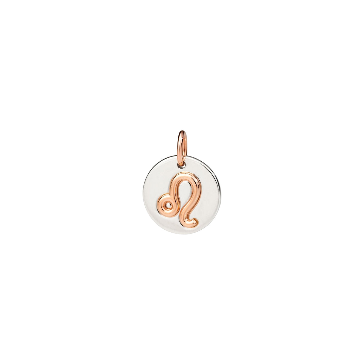 Leo rose gold & silver Charm - Rose Gold & Silver