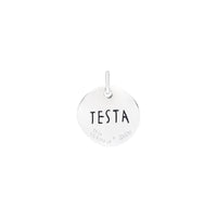 Testa cuore te.loscrivoio silver Charm - Silver