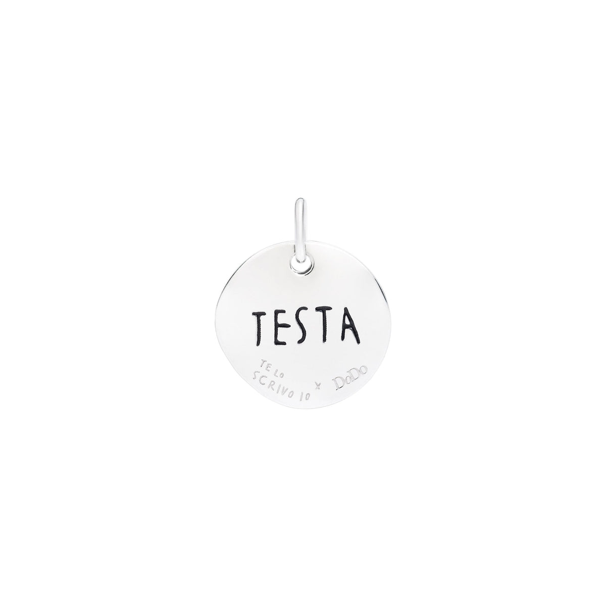 Testa cuore te.loscrivoio silver Charm - Silver