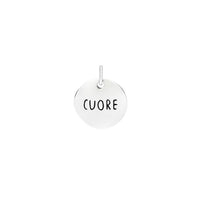 Testa cuore te.loscrivoio silver Charm - Silver