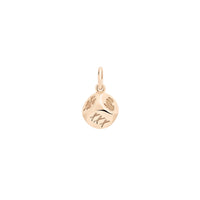 Dice rose gold & brown diamond Charm - Rose Gold